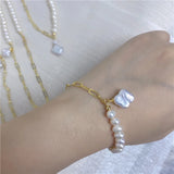Potato Shape Pearl Bracelet for Girls