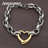 Stainless Steel Heart Bracelet Chain High Quality