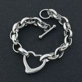 Stainless Steel Heart Bracelet Chain High Quality