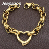 Stainless Steel Heart Bracelet Chain High Quality