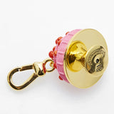 Pink Three-Layer Cake Pendant Hipster Enamel Strawberry Pendant