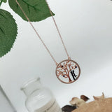 Tree Of Life Necklace 925 Sterling Silver Pendants Jewelry Couple Lover Family