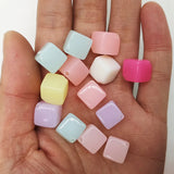 10mm Square Acrylic Beads Jelly Candy DIY Jewelry Accessories