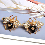 Crystal Metal Earrings Fine Drop Earring High-quality Jewelry