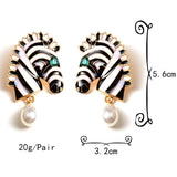 Metal Statement Drop Earrings for Women