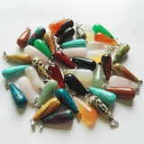 Natural Stone Pendants for Jewelry Making - 50Pcs/lot