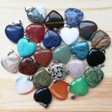 Natural Stone Pendants for Jewelry Making - 50Pcs/lot