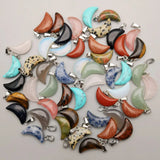 Natural Stone Pendants for Jewelry Making - 50Pcs/lot