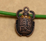 Rhinestone Scarab Charm Pendant Necklace/Bracelets DIY Jewelry