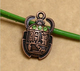 Rhinestone Scarab Charm Pendant Necklace/Bracelets DIY Jewelry