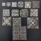 Filigree Square Hollow Embellishments Findings Jewelry Ornaments