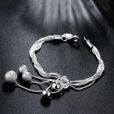 925 Silver Tassels Beads Set Wedding Gift