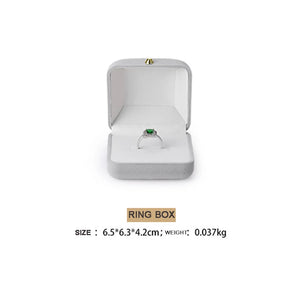Flannel Jewelry Case Ring Storage Necklace Box