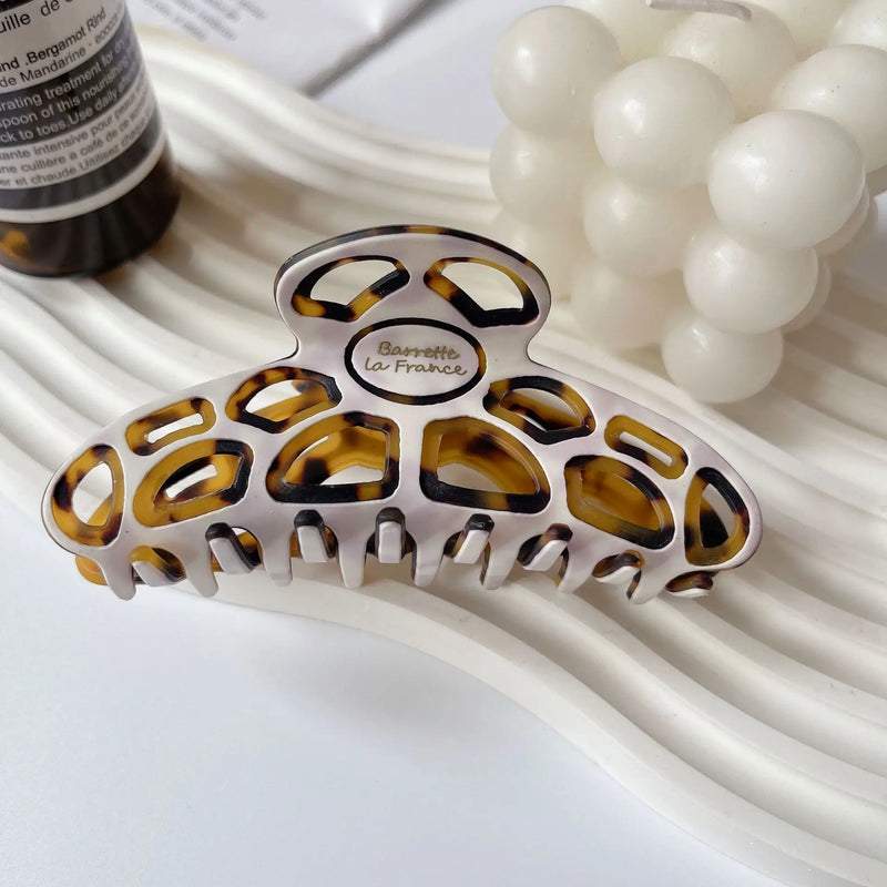 French Classic Large Acetate Hair Clip Claw for Woman Girls