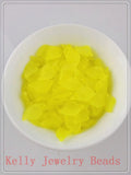 1000pcs/lot Frosted Acrylic Leaf Beads 11*18mm