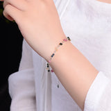 Hand-made Tourmaline Stone Bracelet Crystal Adjustable