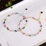 Hand-made Tourmaline Stone Bracelet Crystal Adjustable