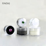 Gemstone Display Box Transparent Gems Storage Holder Organizer Container Case
