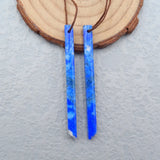 Natural Lapis Lazuli Jewelry Earrings Bead 56x4x4mm