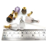 Crystal Quartz Perfume Bottle Pendant Necklace Vial