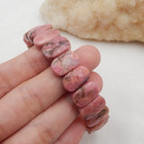 Rhodonite Bracelet for Women Handmade DIY Jewelry 14x9x6mm