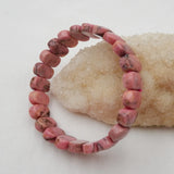 Rhodonite Bracelet for Women Handmade DIY Jewelry 14x9x6mm