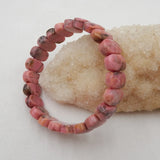 Rhodonite Bracelet for Women Handmade DIY Jewelry 14x9x6mm