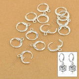 925 Sterling Silver Hoop Lever Back Earring 50 PCS 13MM Findings