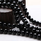 Natural Tourmaline Gemstone Round Beads Bracelet Necklace DIY Jewelry