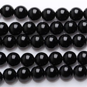 Natural Tourmaline Gemstone Round Beads Bracelet Necklace DIY Jewelry