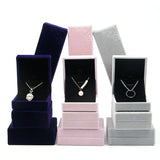 Velvet Jewelry Storage Box - Necklace Ring Bracelet Pendant Organizer Gift Case