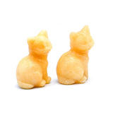 Natural Green Aventurine Carving Cat in Animal Box