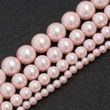 Light Pink Glass Pearl Beads Spacer Bead 4 6 8 10mm