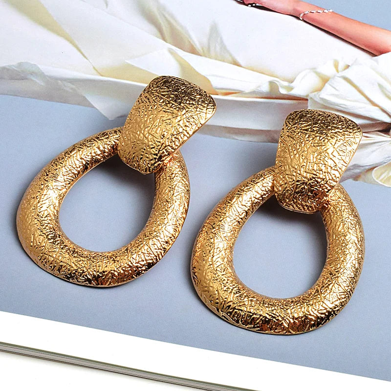 Metal Drop Earrings Fine Jewelry Accessories Hanging Dangle Long Pendientes