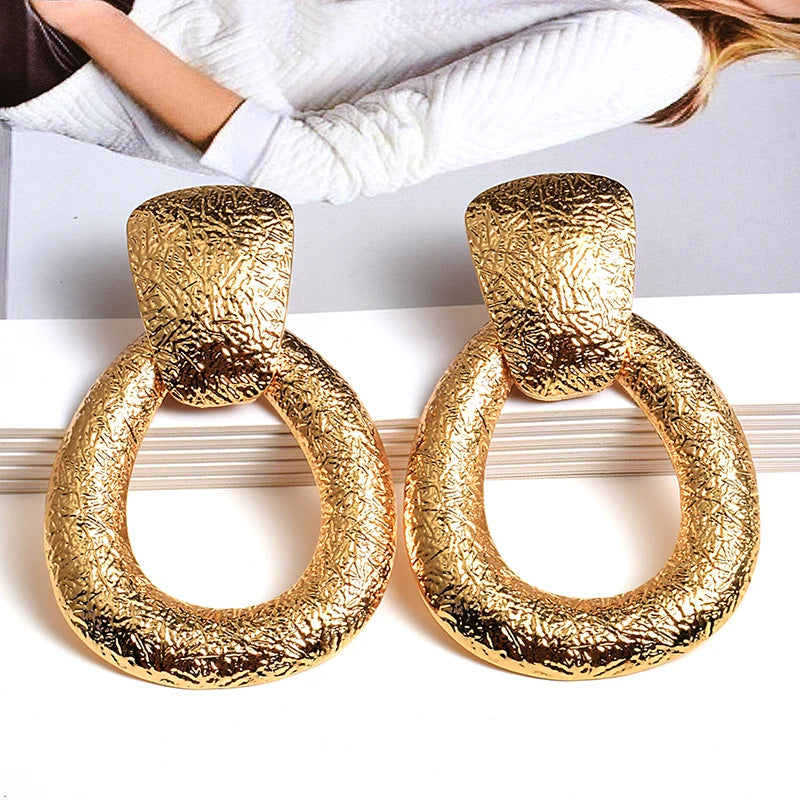 Metal Drop Earrings Fine Jewelry Accessories Hanging Dangle Long Pendientes