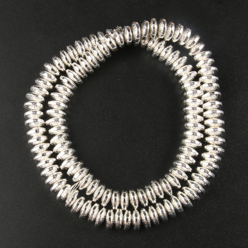 Hematite Rondelle Beads Natural Stone for Jewelry Making