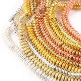 Hematite Rondelle Beads Natural Stone for Jewelry Making