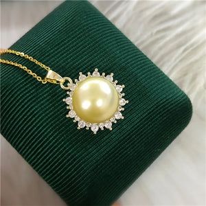 Pendant Mountings Findings for Pearls Beads, 10pcs/Lot