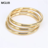 7mm Stainless Steel Bangles Set for Women LH805