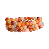 silk Stone Bracelets Round Beads Jewelry Lucky Beauty