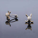 Golf Ball Cufflinks Mens Wedding Club Cuff Links Copper Sport Jewelry Gift