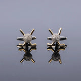 Golf Ball Cufflinks Mens Wedding Club Cuff Links Copper Sport Jewelry Gift
