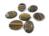 Natural Tiger Eye Stone 30x40mm Oval Charm Beads for DIY Jewelry Making