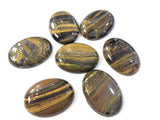 Natural Tiger Eye Stone 30x40mm Oval Charm Beads for DIY Jewelry Making