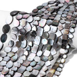 Gray Shell Beads Mother of Pearl for DIY Jewelry Making