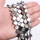 Gray Shell Beads Mother of Pearl for DIY Jewelry Making