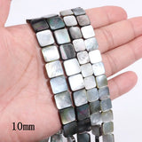 Gray Shell Beads Mother of Pearl for DIY Jewelry Making