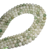 Green Burmese Jade Round Stone Beads 8/10MM 15''