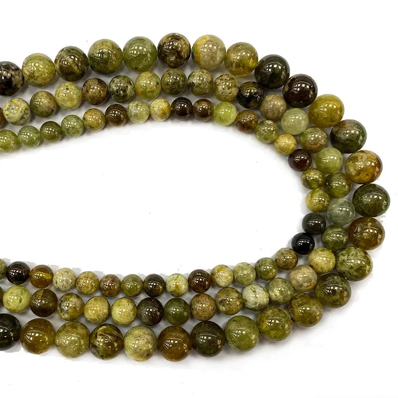 Green Garnet Round Gemstone Beads 6/8/10MM