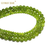 Green Olivine Round Stone Beads 6/8/10mm